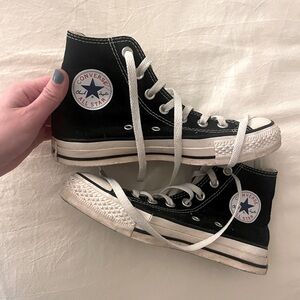 CONVERSE Black High Top Sneakers